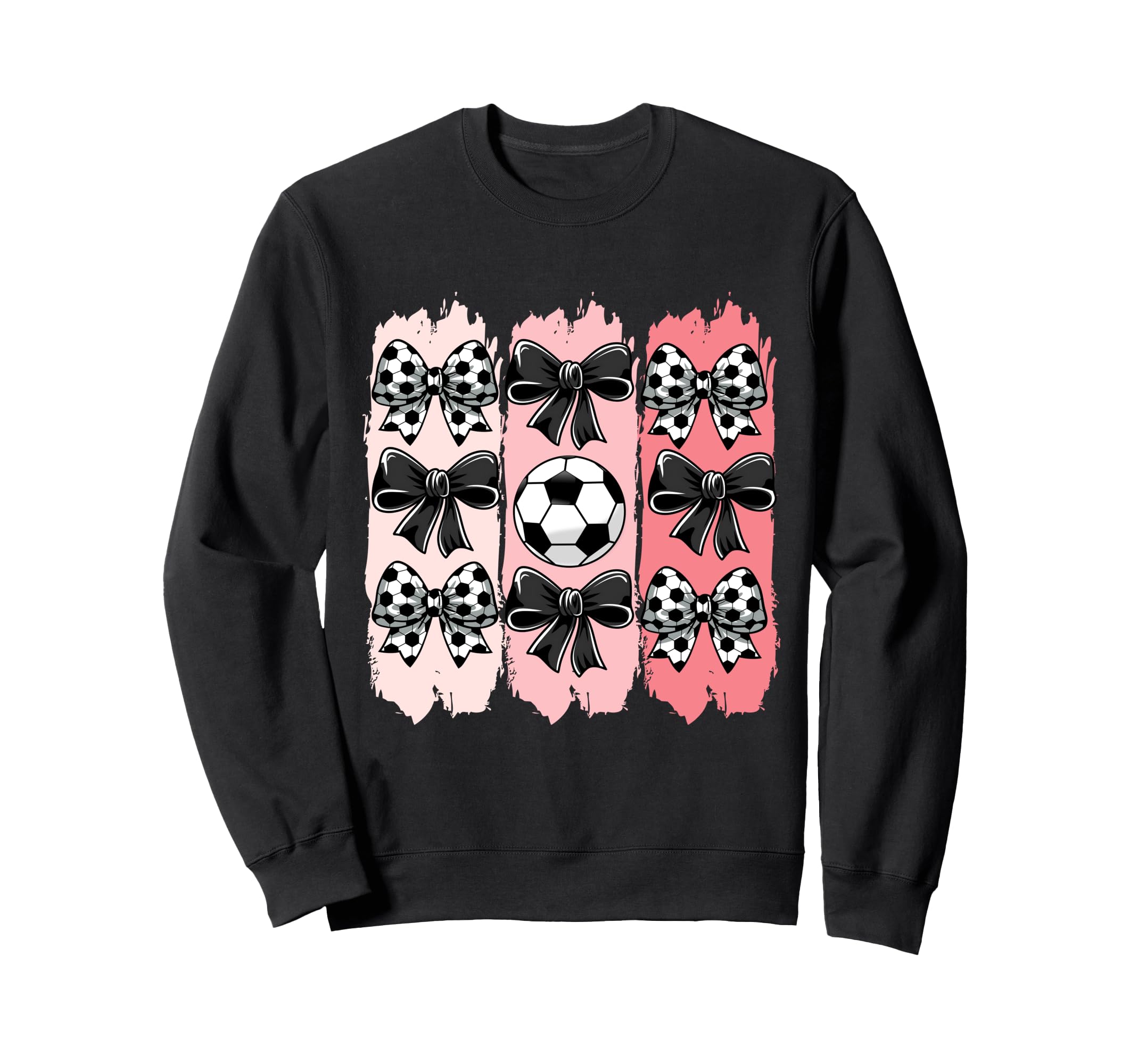 Soccer Coquette Bow Soccer Ball Sweatshirt - Custom Art Print for Adults - T-Shirt, Sweatshirt, Hoodie