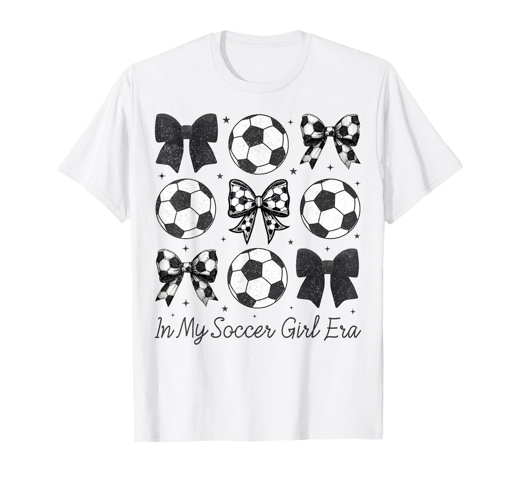 My Soccer Era Bow Soccer Player T-Shirt - Unique Graphic for Adults - T-Shirt, Sweatshirt, Hoodie