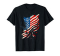 Military America Flag Patriotic T-Shirt - Fun Novelty Design for Adults - T-Shirt, Sweatshirt, Hoodie