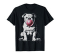 English Bulldog Blowing Bubble Mom Dog T-Shirt - Aesthetic Graphic Unisex - T-Shirt, Sweatshirt, Hoodie