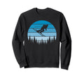 Ski Sunset Skier Skiing Dad Ski Lovers Sweatshirt - Trendy Graphic Unisex - T-Shirt, Sweatshirt, Hoodie
