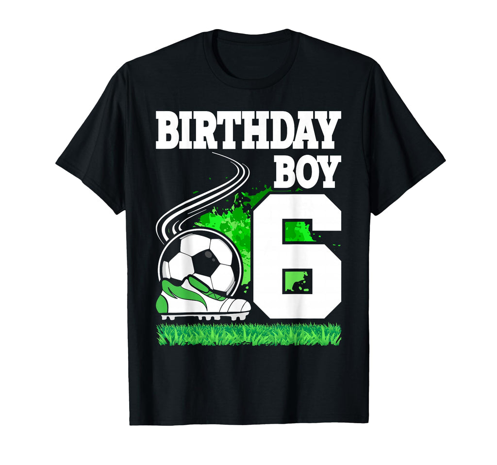 Soccer Birthday Party 6 Year Old 6Th T-Shirt - Trendy Graphic Men Women - T-Shirt, Sweatshirt, Hoodie