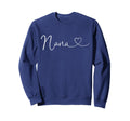 Nana Heart Grandma Mothers Day Sweatshirt - Unique Graphic for Adults - T-Shirt, Sweatshirt, Hoodie