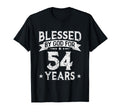 Blessed God 54 Years Old 54Th Birthday T-Shirt - Fun Novelty Design Unisex - T-Shirt, Sweatshirt, Hoodie