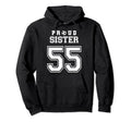 Number 55 Custom Proud Soccer Futbol Hoodie - Trendy Graphic Men Women - T-Shirt, Sweatshirt, Hoodie