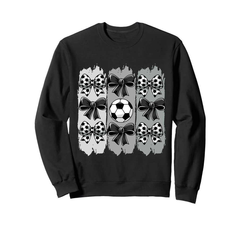 Soccer Coquette Bow Soccer Ball Sweatshirt - Custom Art Print Unisex - T-Shirt, Sweatshirt, Hoodie