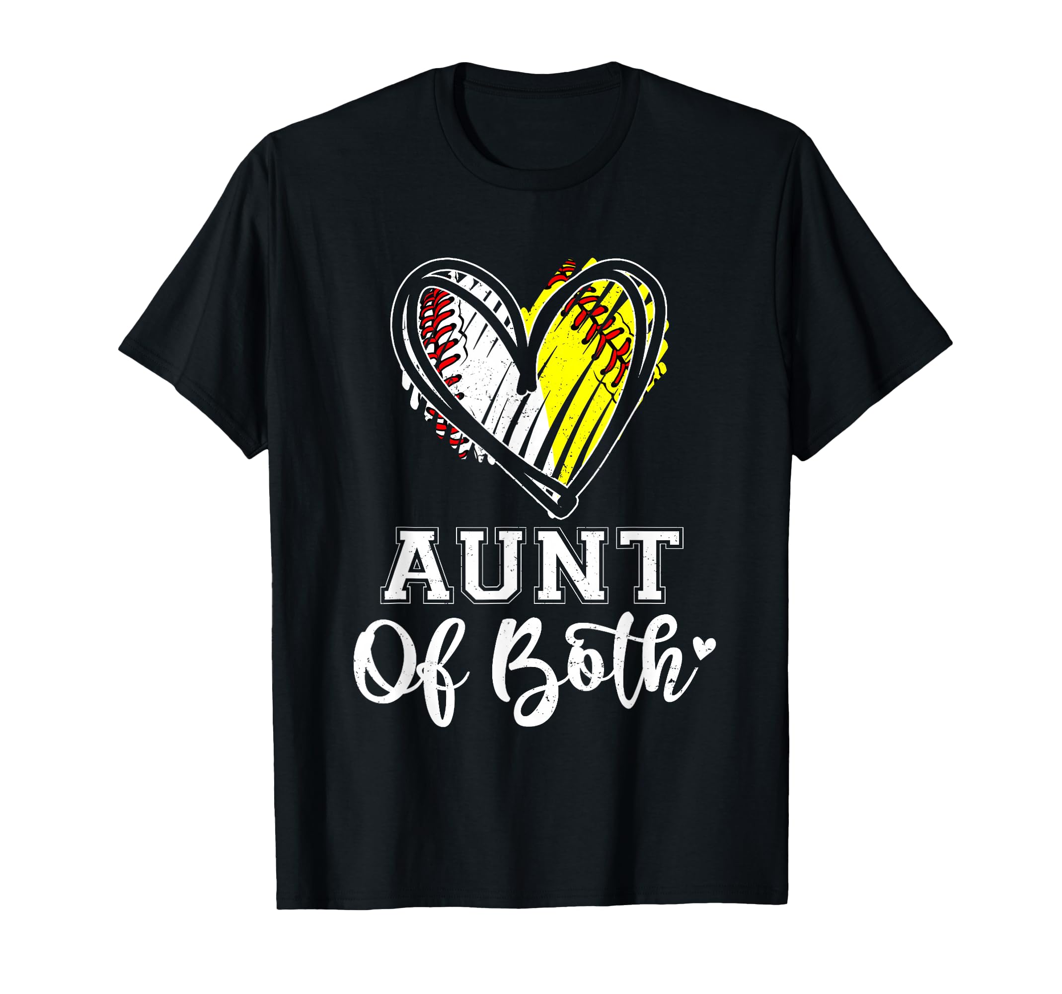 Aunt Both Baseball Softball Aunt T-Shirt - Unique Graphic for Adults - T-Shirt, Sweatshirt, Hoodie