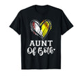 Aunt Both Baseball Softball Aunt Mothers T-Shirt - Custom Art Print Unisex - T-Shirt, Sweatshirt, Hoodie