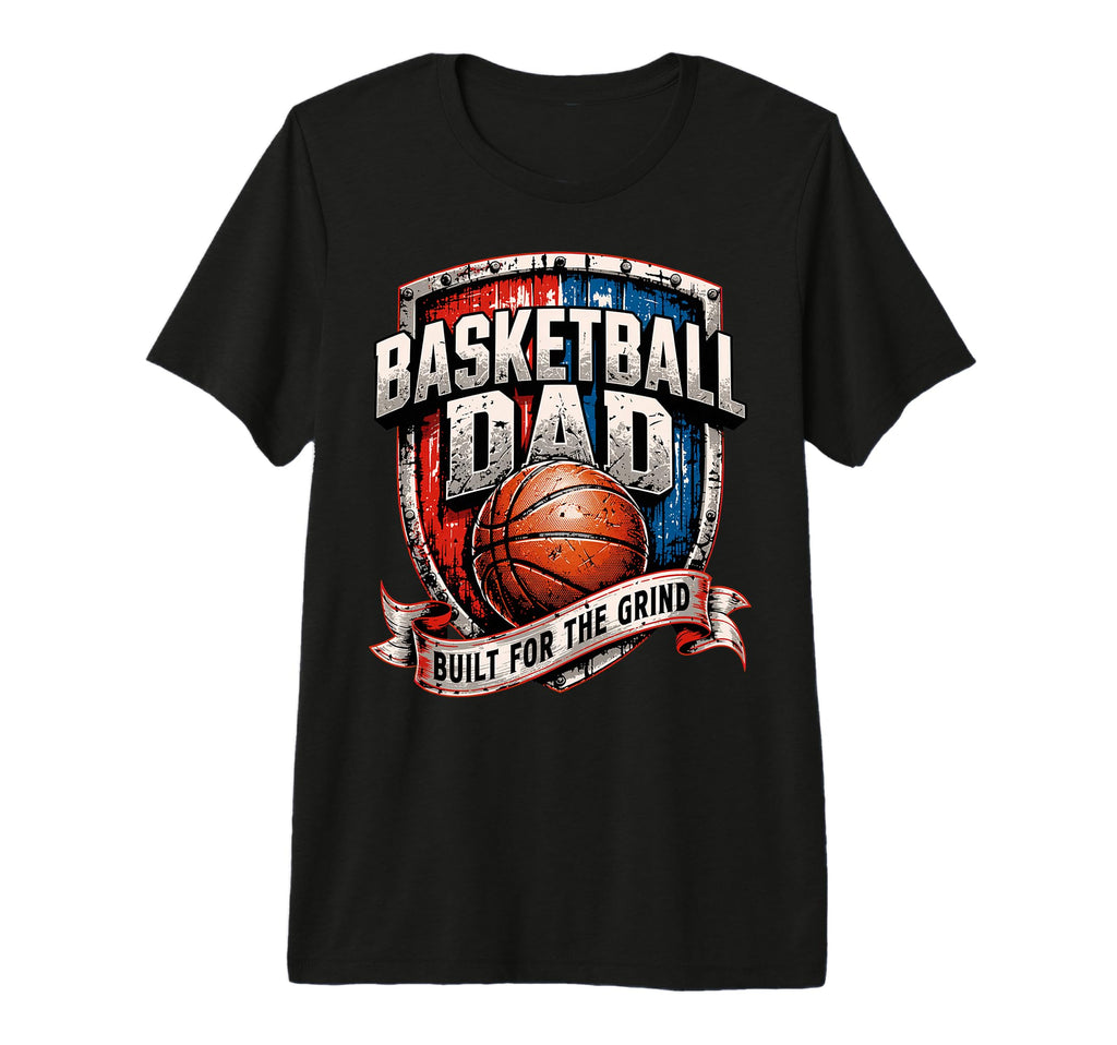 Proud Basketball Dad Tri Blend T-Shirt - Casual Everyday Wear Unisex - T-Shirt, Sweatshirt, Hoodie