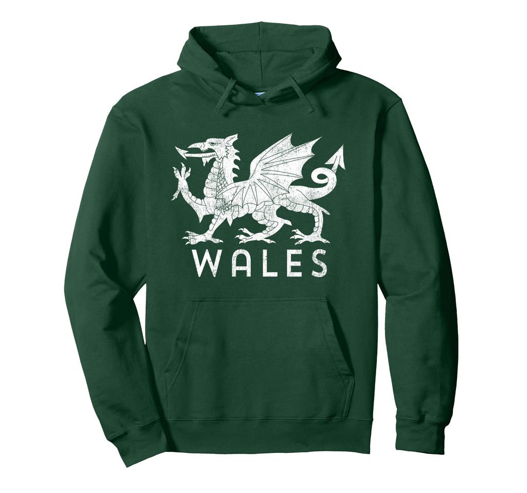 Distressed Rugby Welsh Cymru Flag Wales Hoodie - Unique Graphic for Adults - T-Shirt, Sweatshirt, Hoodie