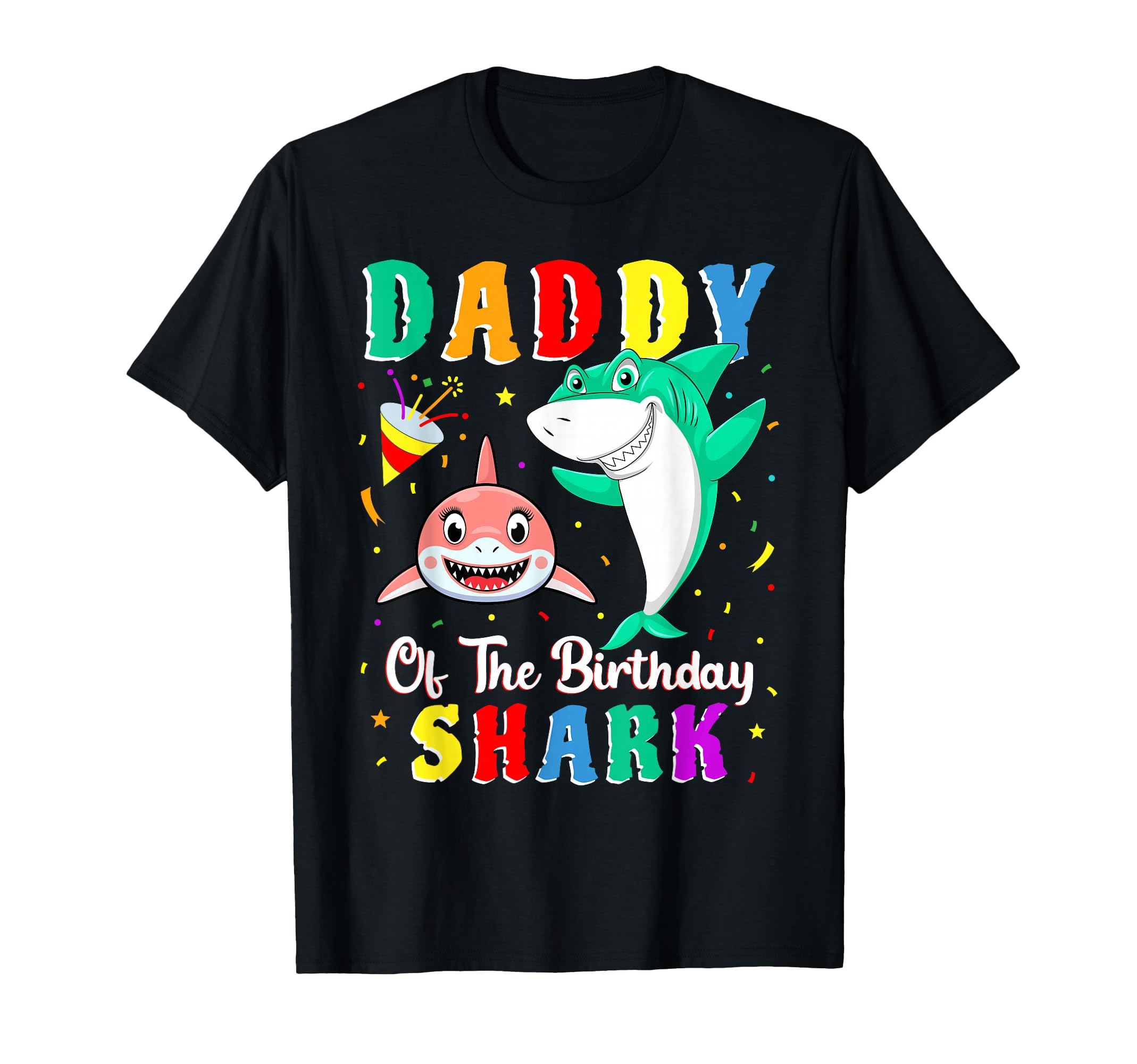 Dad Shark Birthday Family Matching T-Shirt - Aesthetic Graphic Unisex - T-Shirt, Sweatshirt, Hoodie