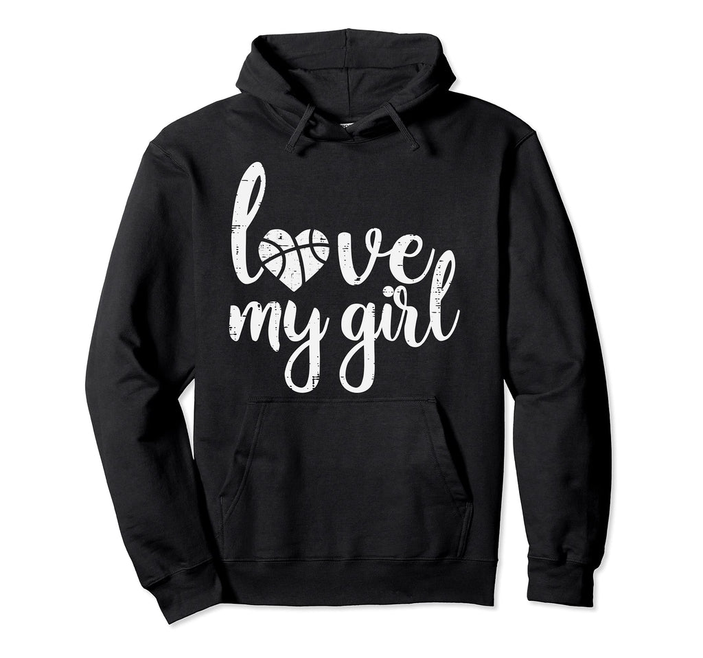 Love My Basketball Baller Mom Dad Hoodie - Casual Everyday Wear for Adults - T-Shirt, Sweatshirt, Hoodie