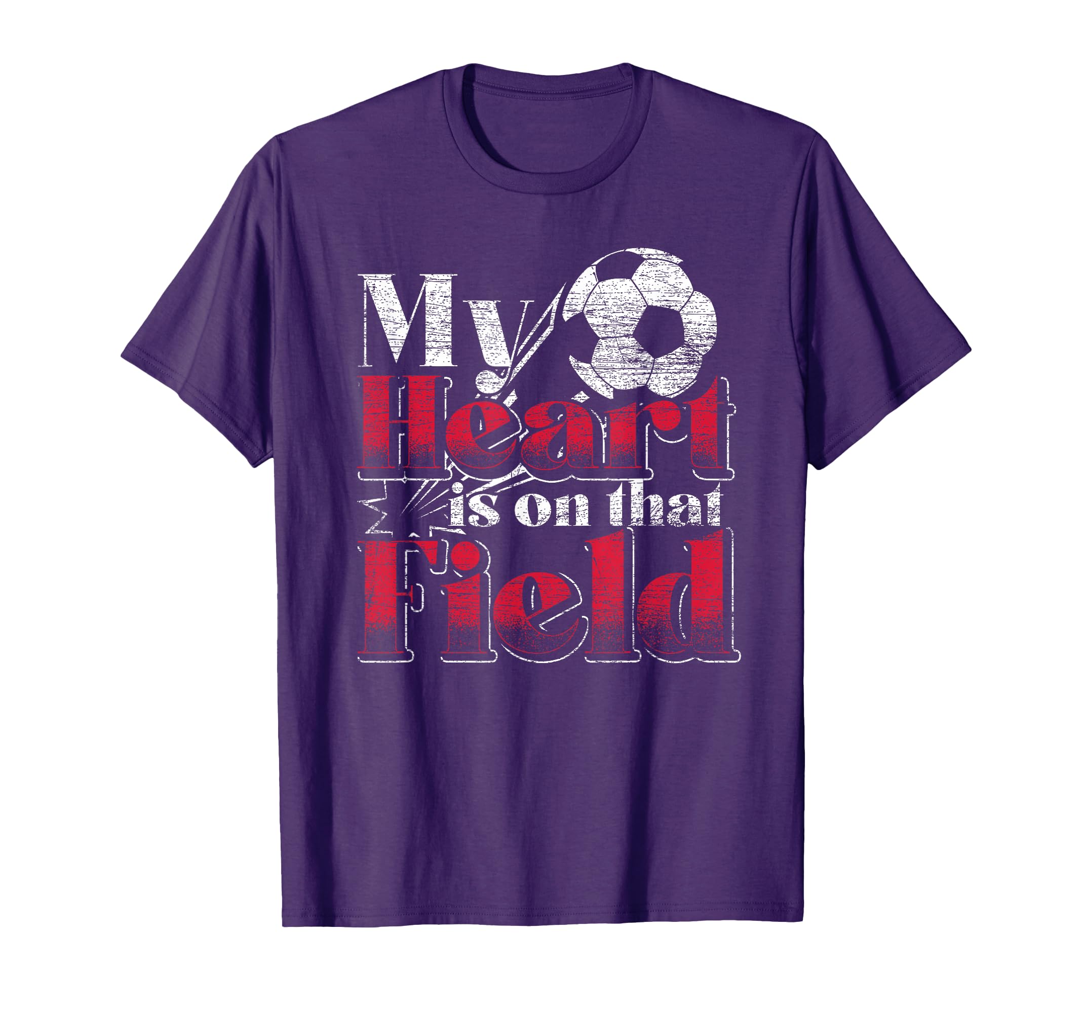 Sport Soccer Player My Heart Is That T-Shirt - Custom Art Print Men Women - T-Shirt, Sweatshirt, Hoodie