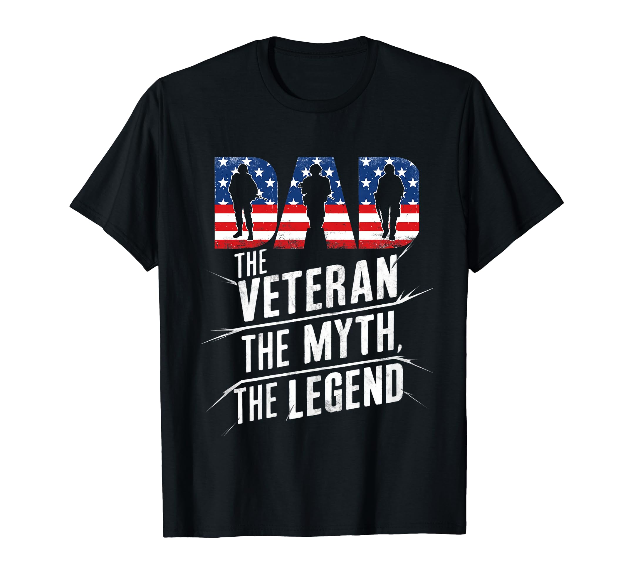 Mans Dad Veteran Myth Legend Fathers T-Shirt - Casual Everyday Wear Unisex - T-Shirt, Sweatshirt, Hoodie