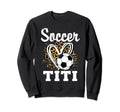 Soccer Titi Leopard Heart Matching Sweatshirt - Graphic Print for Adults - T-Shirt, Sweatshirt, Hoodie