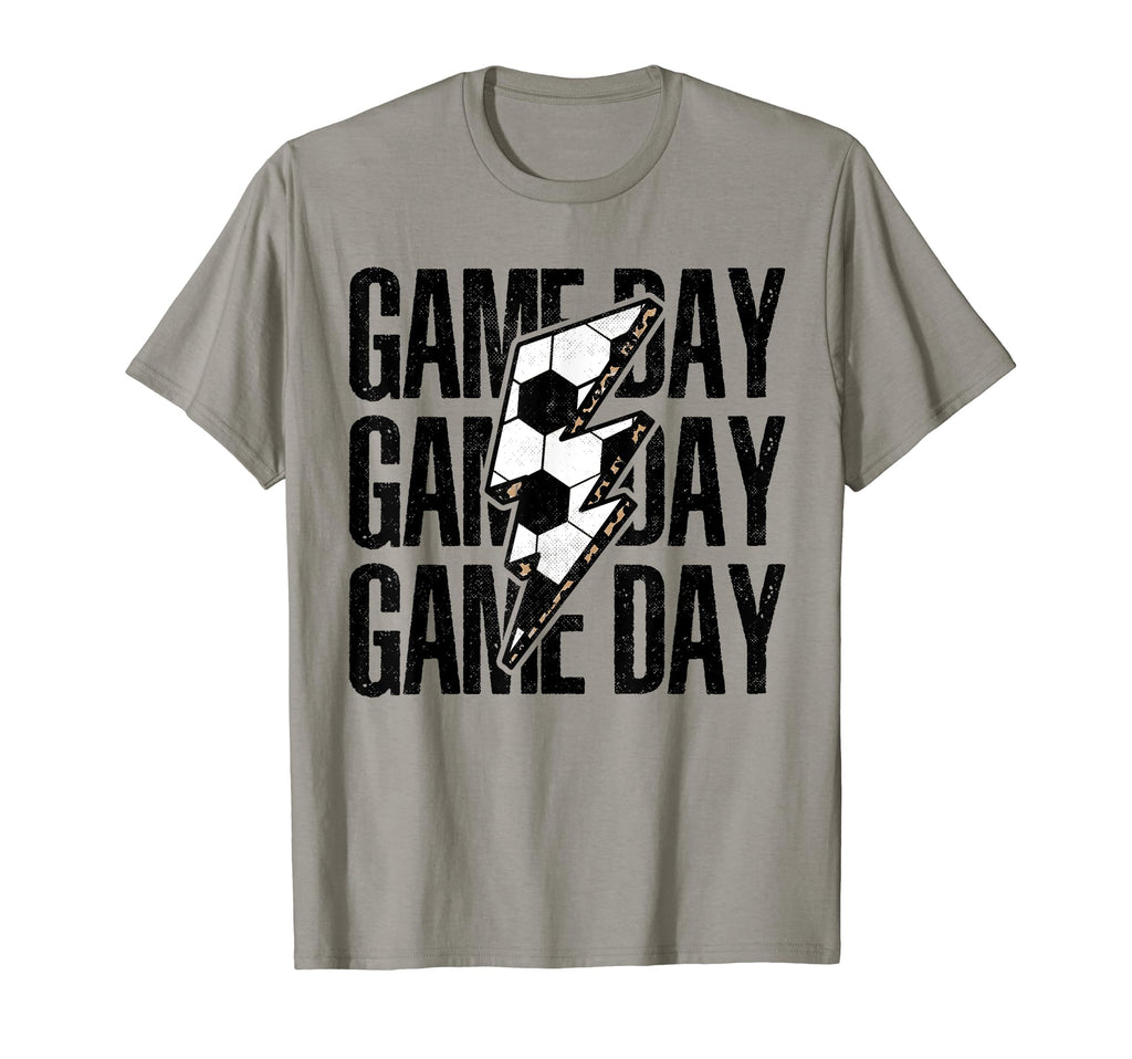Game Day Soccer Lightning Leopard T-Shirt - Custom Art Print Men Women - T-Shirt, Sweatshirt, Hoodie