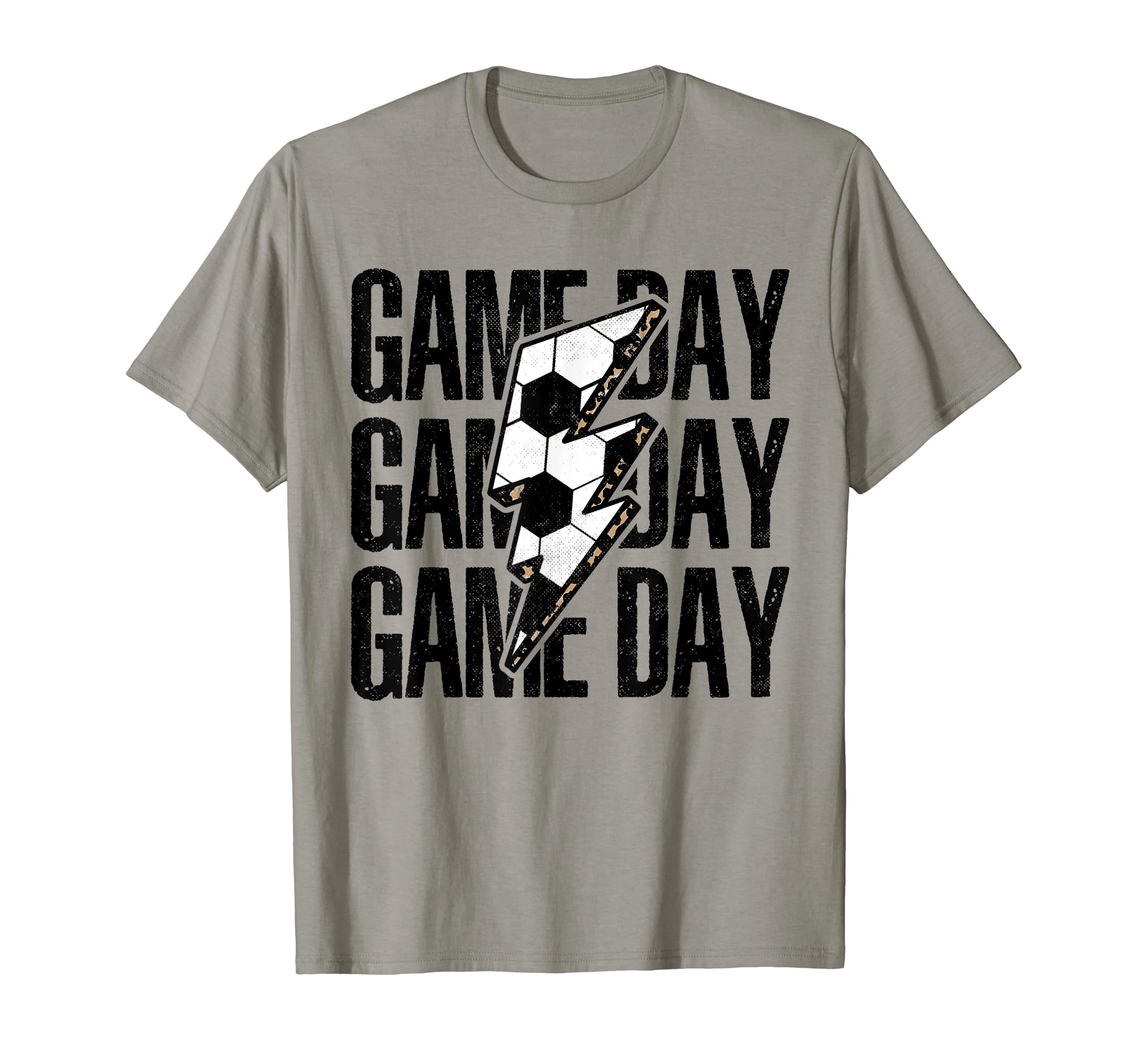 Game Day Soccer Lightning Leopard T-Shirt - Custom Art Print Men Women - T-Shirt, Sweatshirt, Hoodie