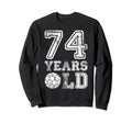 74 Years Old Soccer Sports Birthday Sweatshirt - Novelty Apparel Men Women - T-Shirt, Sweatshirt, Hoodie