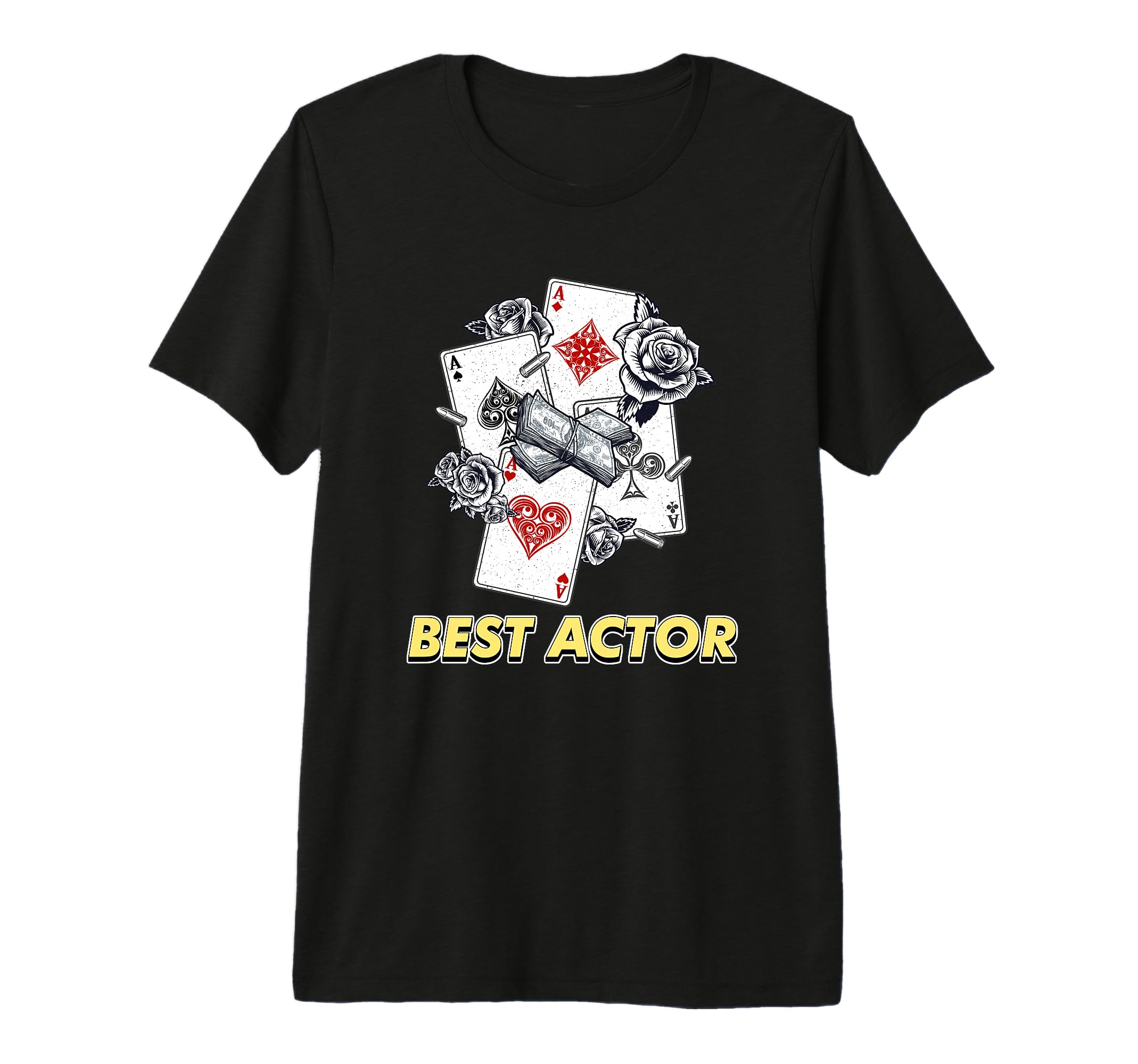Best Actor Funny Poker Card Game T-Shirt - Graphic Print for Adults - T-Shirt, Sweatshirt, Hoodie