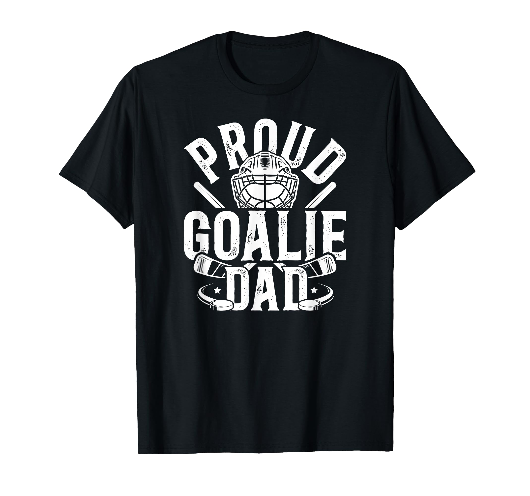 Proud Hockey Goalie Dad Hockey T-Shirt - Graphic Print for Adults - T-Shirt, Sweatshirt, Hoodie