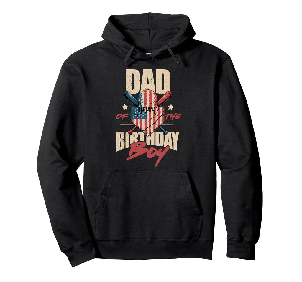 Dad Birthday Matching Baseball Birthday Hoodie - Streetwear Style Unisex - T-Shirt, Sweatshirt, Hoodie