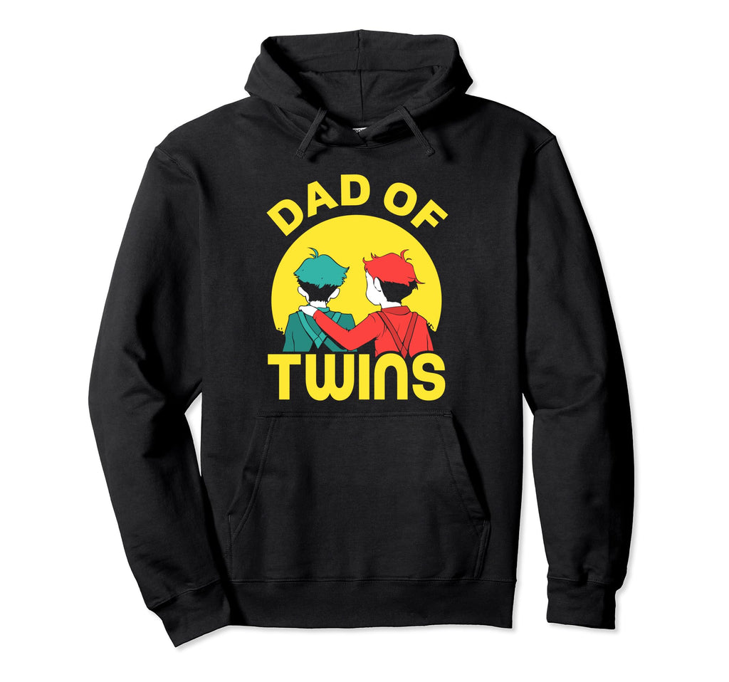 Dad Twins Twin Funny Sarcastic Hoodie - Aesthetic Graphic for Adults - T-Shirt, Sweatshirt, Hoodie
