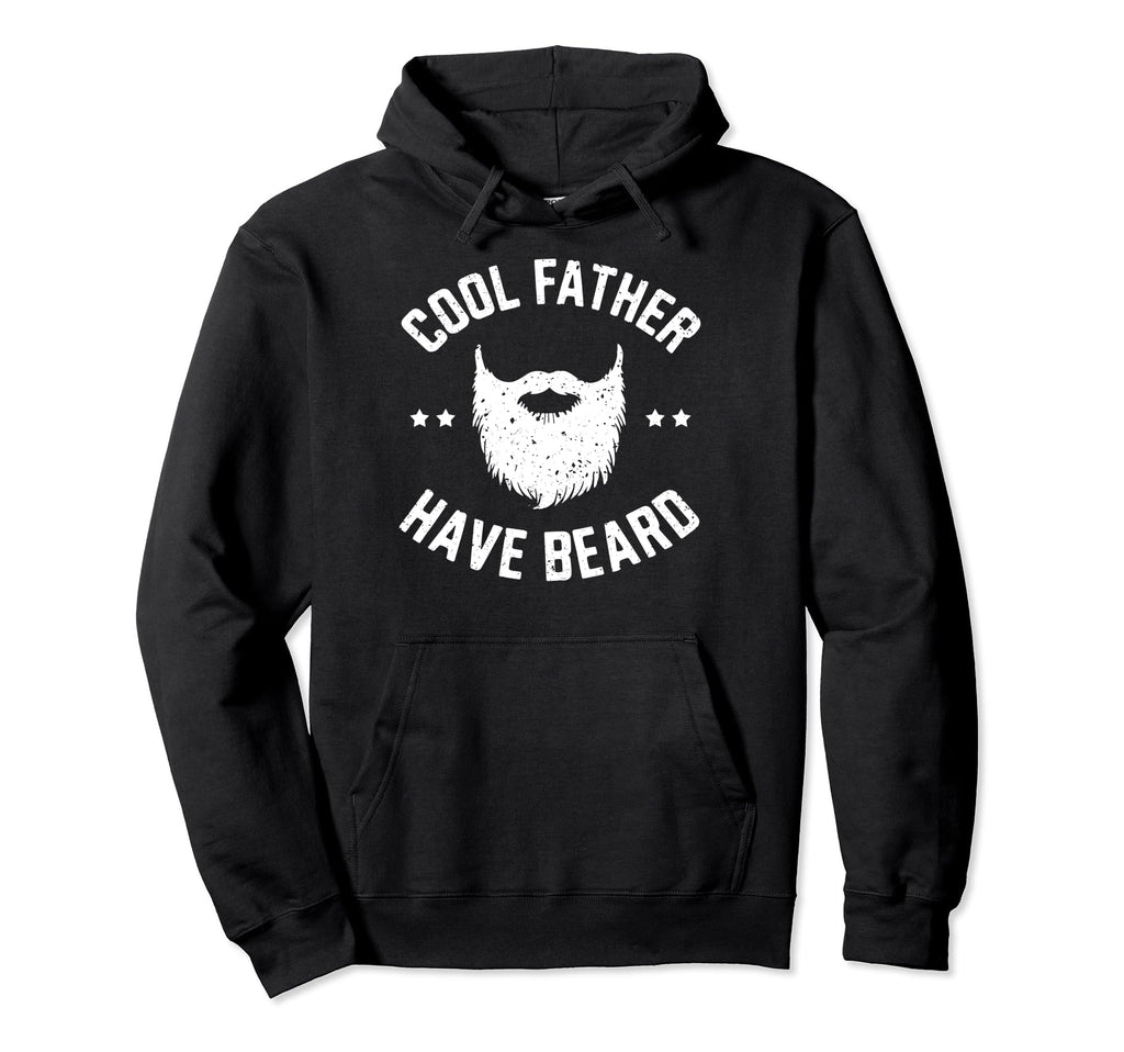 Bearded Dad Funny Beard Lover Fathers Hoodie - Custom Art Print Men Women - T-Shirt, Sweatshirt, Hoodie