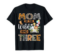 Mom Wild And Three 3Rd Birthday T-Shirt - Minimalist Print Men Women - T-Shirt, Sweatshirt, Hoodie