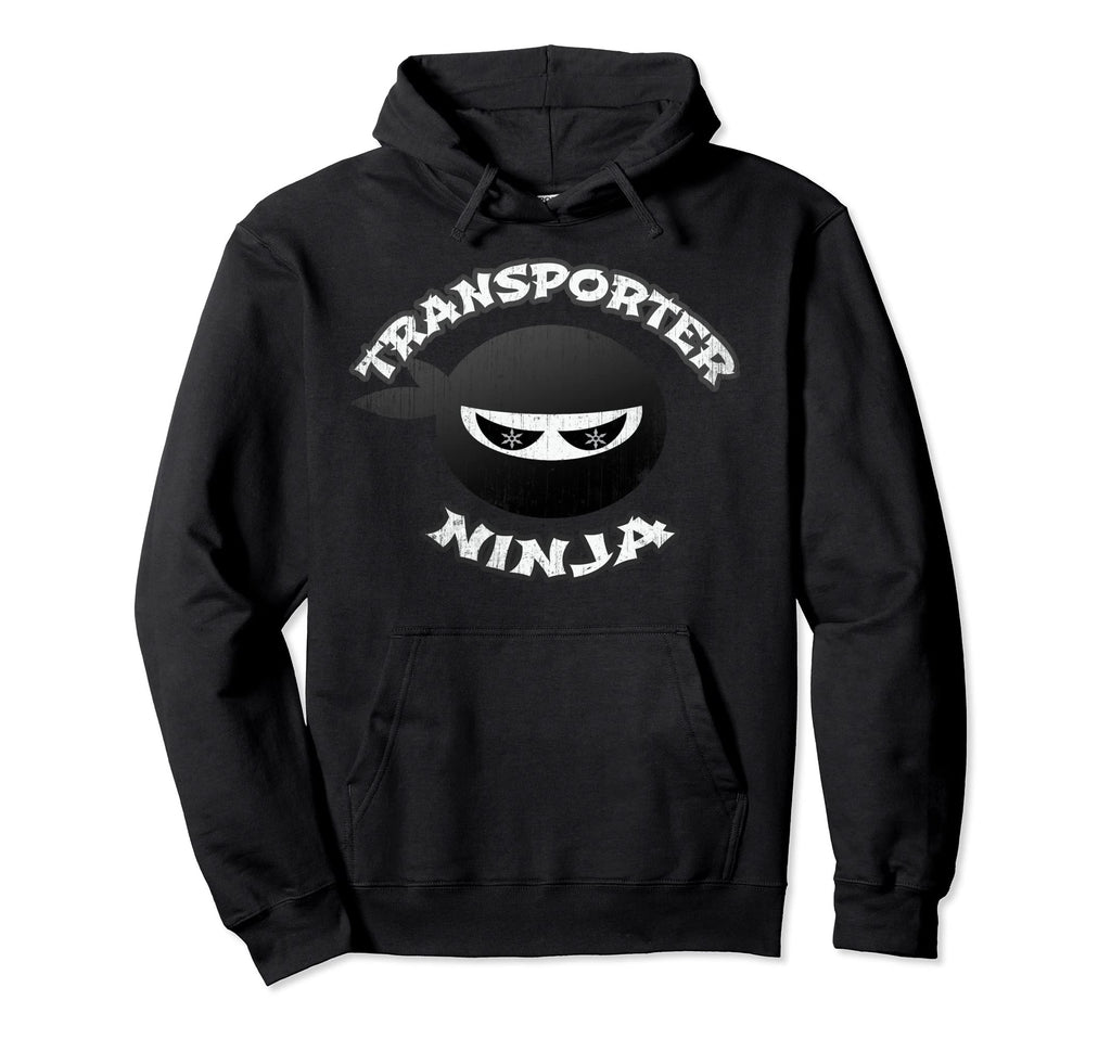 Ninja Bus Driver Trucker Delivery Hoodie - Graphic Print Men Women - T-Shirt, Sweatshirt, Hoodie