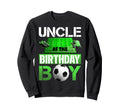 Uncle Birthday Soccer Sport Matching Sweatshirt - Minimalist Print Unisex - T-Shirt, Sweatshirt, Hoodie