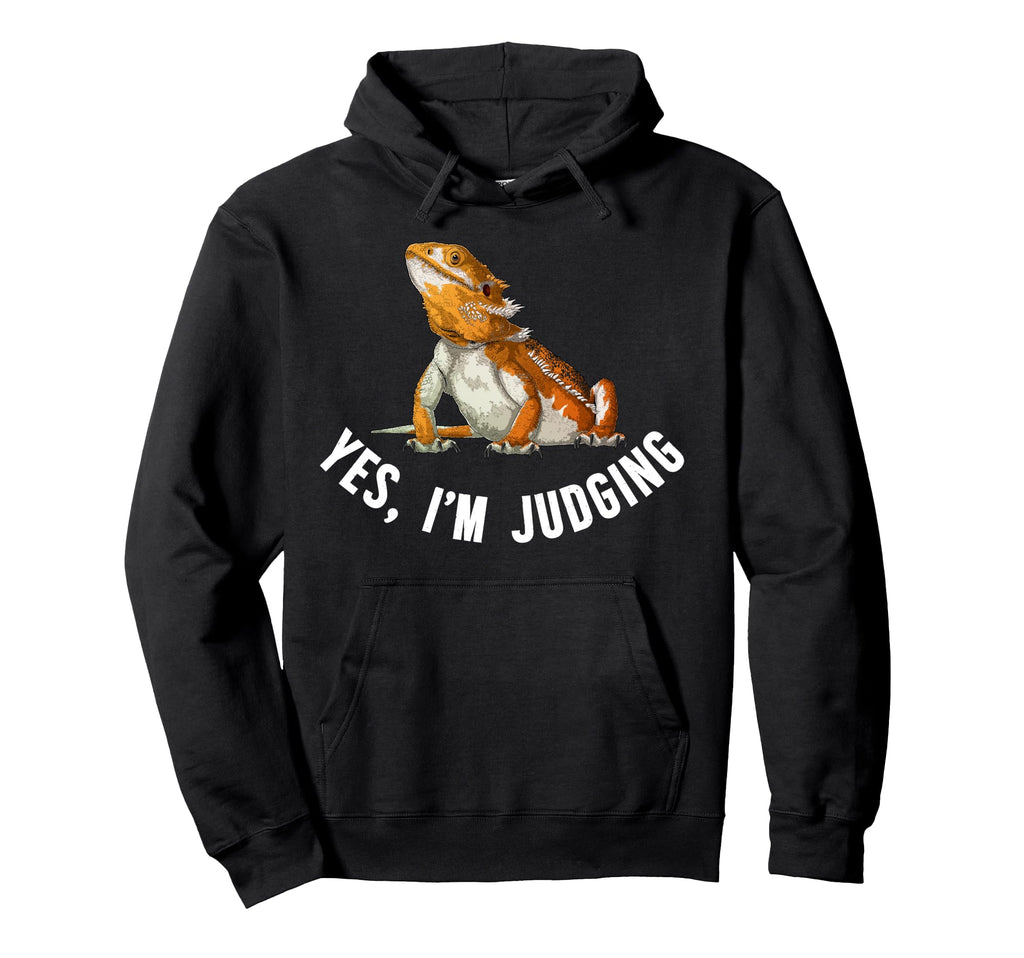 Im Judging Bearded Dragon Owner Hoodie - Minimalist Print for Adults - T-Shirt, Sweatshirt, Hoodie