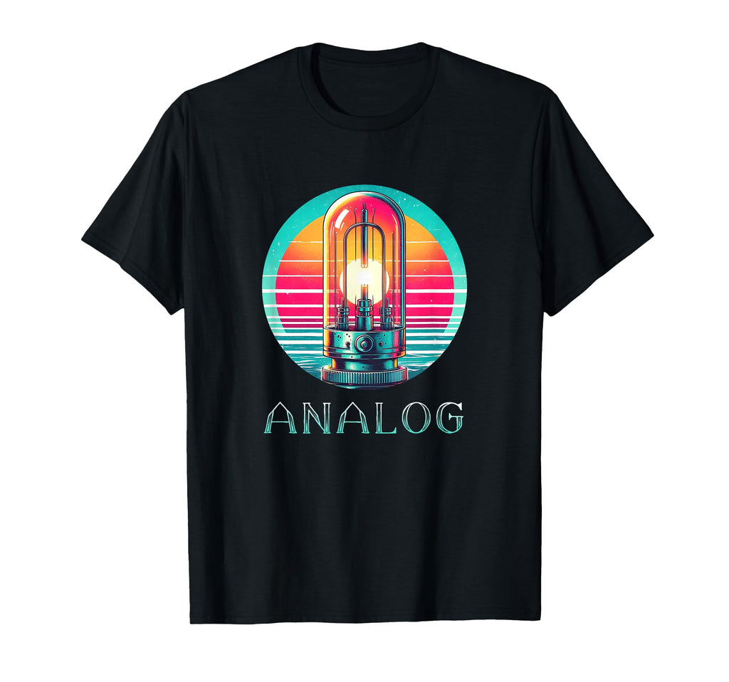 Analog 80S 90S Vacuum Tube Amp Shirts T-Shirt - Trendy Graphic for Adults - T-Shirt, Sweatshirt, Hoodie