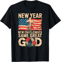 Happy New Year 2026 Christian Challenges Same Great - Adult & Kids T-Shirts, Sweatshirts & Hoodies apparel design preview 1