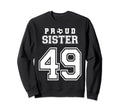 Number 49 Custom Proud Soccer Futbol Sweatshirt - Trendy Graphic Men Women - T-Shirt, Sweatshirt, Hoodie