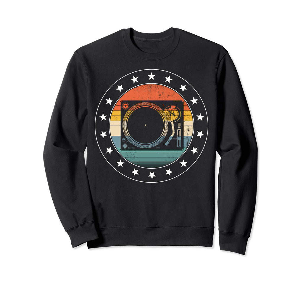 Dj Turntable And Speaker Set Dad Sweatshirt - Aesthetic Graphic Men Women - T-Shirt, Sweatshirt, Hoodie