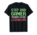 Stepdad Fathers Day Step Dad Gamer T-Shirt - Trendy Graphic for Adults - T-Shirt, Sweatshirt, Hoodie