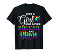 Just Who Loves Soccer And Slime Funny T-Shirt - Fun Novelty Design Unisex - T-Shirt, Sweatshirt, Hoodie