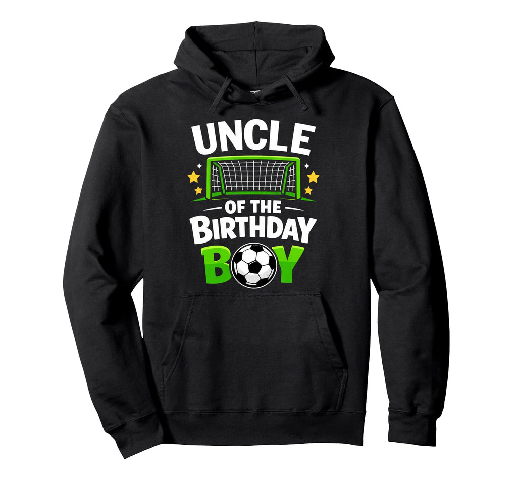 Uncle Birthday Soccer Ball Hoodie - Aesthetic Graphic Unisex - T-Shirt, Sweatshirt, Hoodie