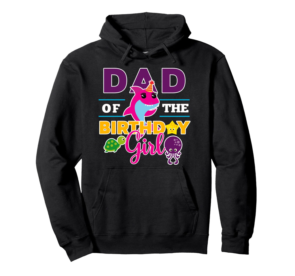 Shark Theme Dad Birthday Hoodie - Aesthetic Graphic for Adults - T-Shirt, Sweatshirt, Hoodie