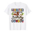 Godmother Birthday Cowboy Western T-Shirt - Minimalist Print Men Women - T-Shirt, Sweatshirt, Hoodie
