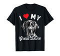 I Love My Great Dane I Heart My T-Shirt - Streetwear Style for Adults - T-Shirt, Sweatshirt, Hoodie