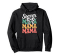 Groovy Soccer Football Player Mama Hoodie - Custom Art Print for Adults - T-Shirt, Sweatshirt, Hoodie