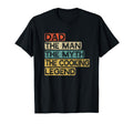 Chef Dad Cooking Legend Home Cook T-Shirt - Minimalist Print Men Women - T-Shirt, Sweatshirt, Hoodie