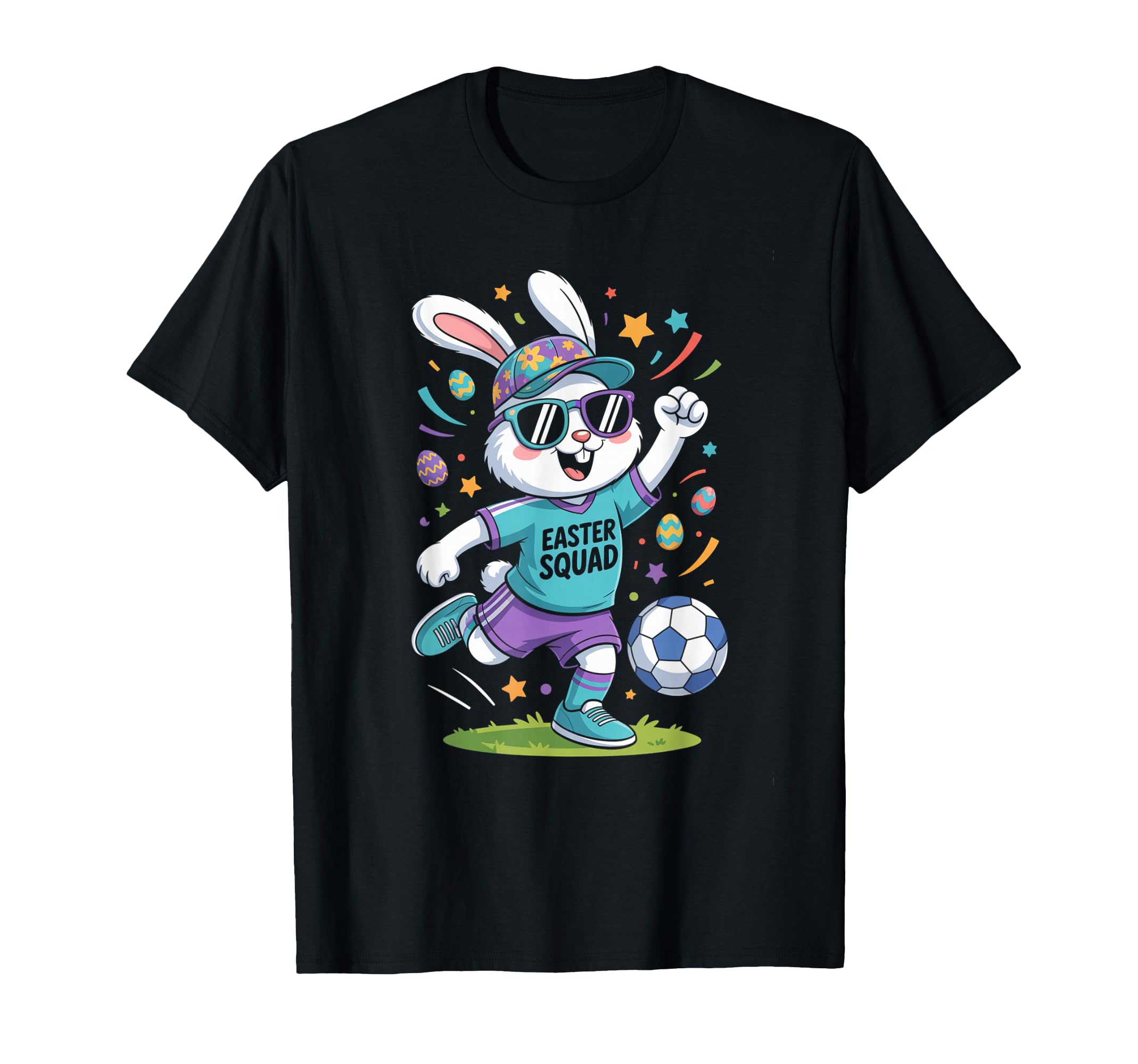Sports Gift Easter Squad Bunny T-Shirt - Casual Everyday Wear Men Women - T-Shirt, Sweatshirt, Hoodie