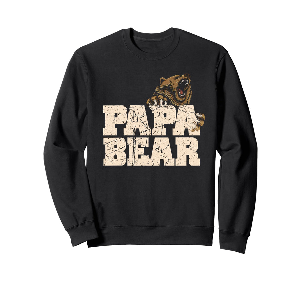 Papa Bear Family Fathers Day Dad Sweatshirt - Custom Art Print for Adults - T-Shirt, Sweatshirt, Hoodie