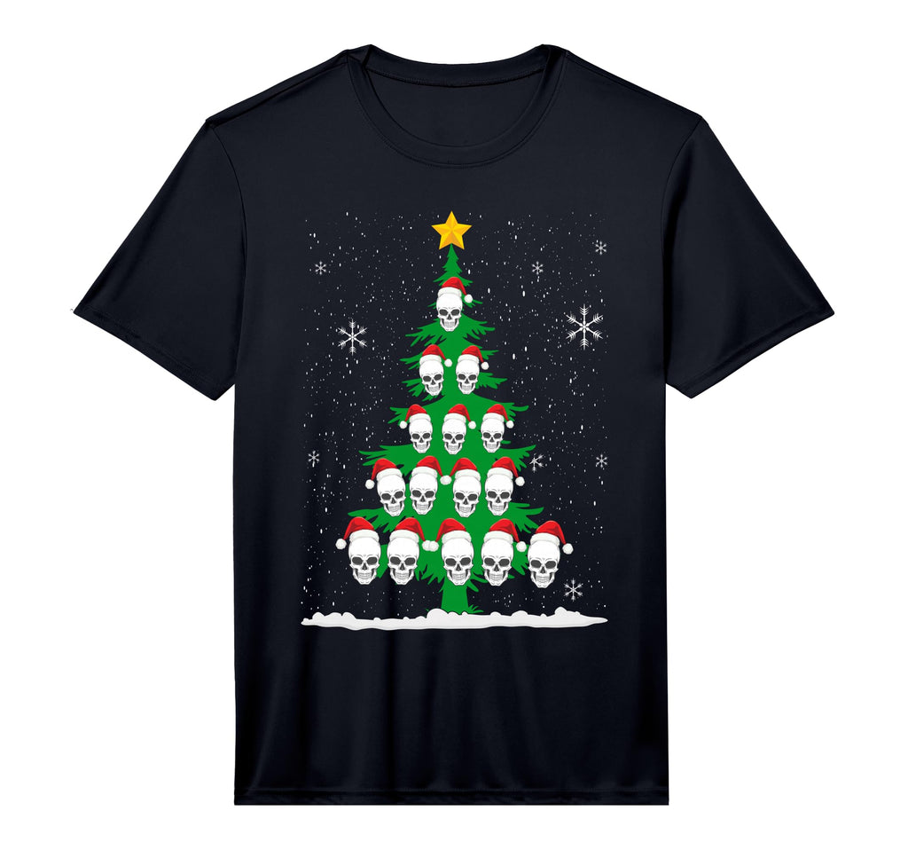 Skull Tree Pajama Skeleton Santa Hat T-Shirt - Aesthetic Graphic Men Women - T-Shirt, Sweatshirt, Hoodie