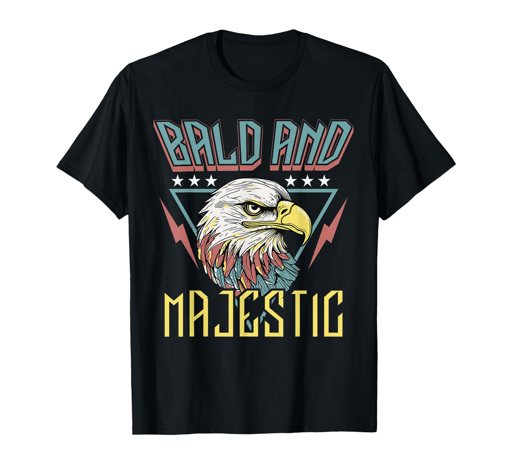 Bald Majestic Dad Husband Grandpa Joke T-Shirt - Trendy Graphic Unisex - T-Shirt, Sweatshirt, Hoodie