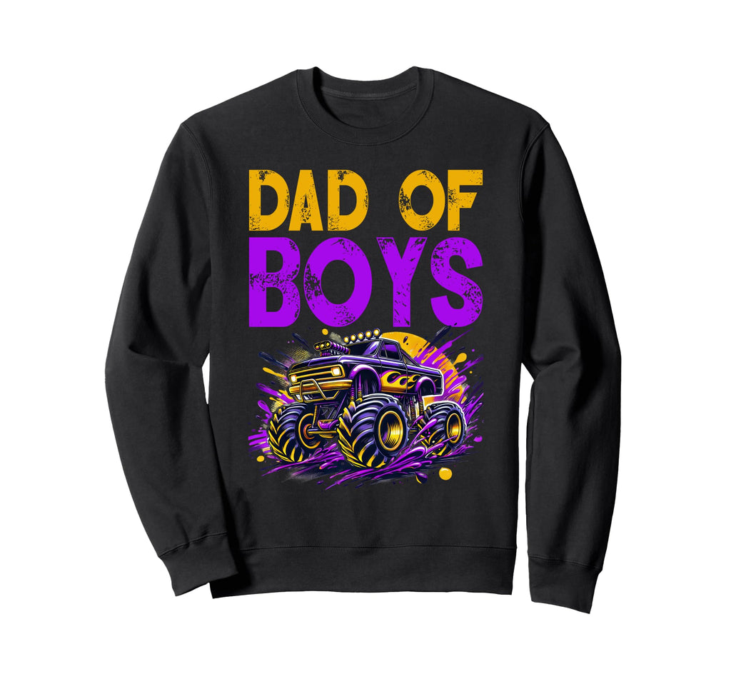 Monster Truck Dad Fathers Day Sweatshirt - Aesthetic Graphic Men Women - T-Shirt, Sweatshirt, Hoodie
