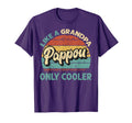 Pappou Like Grandpa Only Cooler Dad T-Shirt - Minimalist Print Men Women - T-Shirt, Sweatshirt, Hoodie
