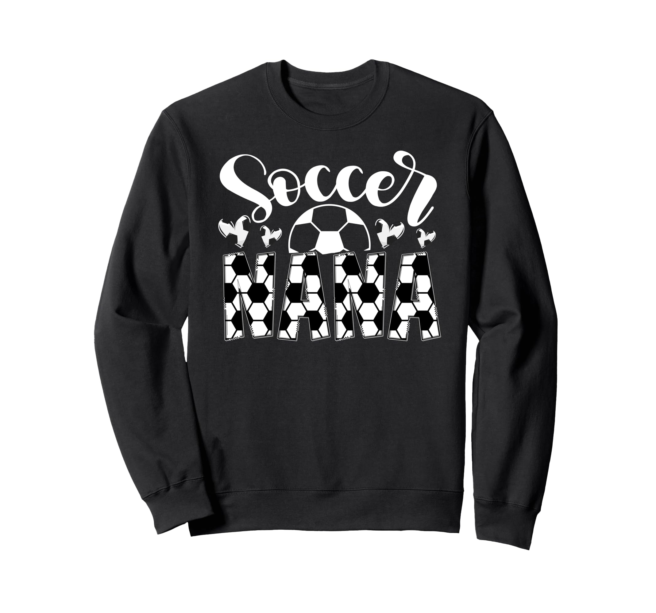Soccer Nana Heart Grandma Nana Sweatshirt - Fun Novelty Design for Adults - T-Shirt, Sweatshirt, Hoodie
